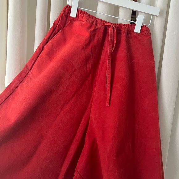 Vintage Long Red Canvas Shorts XS/S - Picture 5 of 6